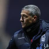 PRESTON, ENGLAND - JANUARY 02:  Chris Hughton the manager of Nottingham Forest looks on after the Sky Bet Championship match between Preston North End and Nottingham Forest at Deepdale on January 02, 2021 in Preston, England.  (Photo by Alex Livesey/Getty Images)
