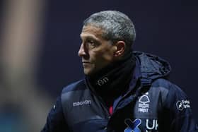 PRESTON, ENGLAND - JANUARY 02:  Chris Hughton the manager of Nottingham Forest looks on after the Sky Bet Championship match between Preston North End and Nottingham Forest at Deepdale on January 02, 2021 in Preston, England.  (Photo by Alex Livesey/Getty Images)