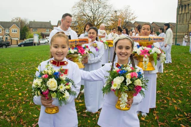 The Kathina procession is a delightful sight.