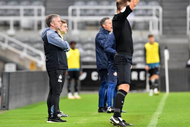 Newcastle United Under-21s boss Elliott Dickman.
