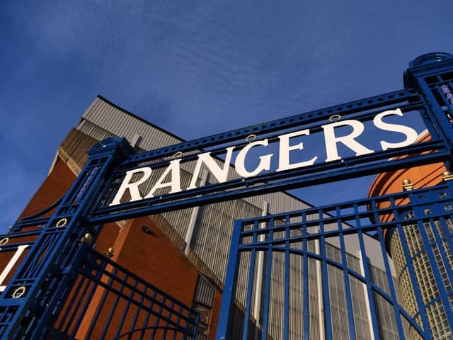 A general view outside the stadium prior to the UEFA Champions League group A match between Rangers FC and SSC Napoli at Ibrox Stadium on September 14, 2022 in Glasgow, Scotland. (Photo by Stu Forster/Getty Images)