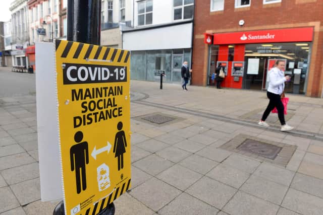 A look back at day one of lockdown 2 with new restrictions and closures in King Street, South Shields. The Government will decide on the next steps out of the restrictions next week.