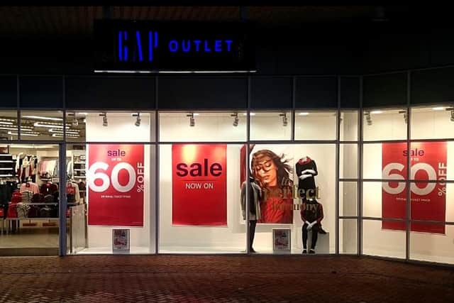 GAP store, Royal Quays Outlet Centre.