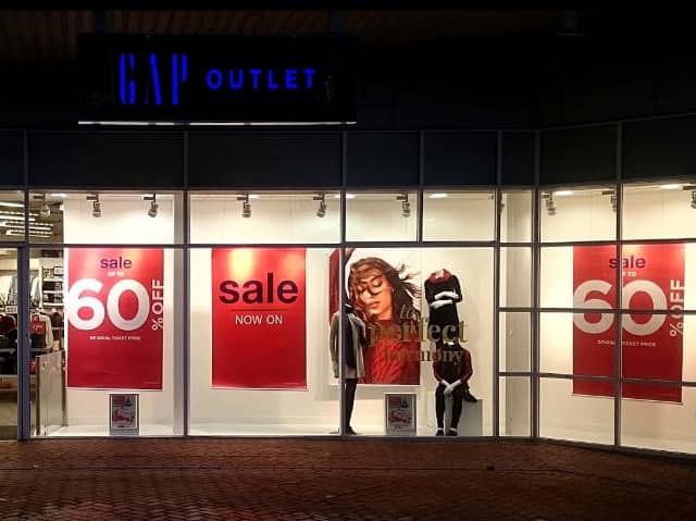 GAP store, Royal Quays Outlet Centre.