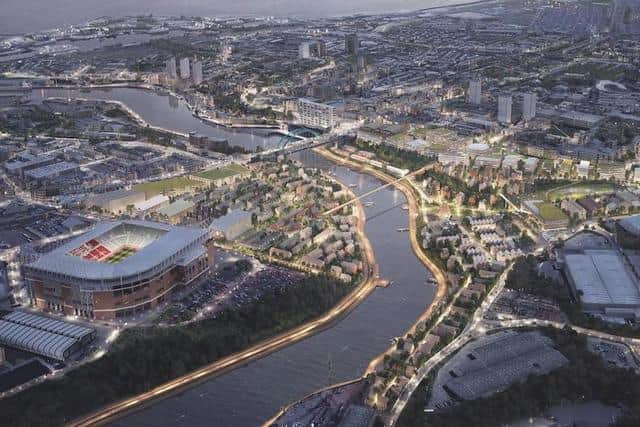 The vision for Riverside Sunderland aims to attract people to the city centre as an attractive place to live, work and spend their leisure time.