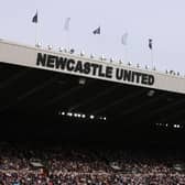 NEWCASTLE UPON TYNE, ENGLAND - APRIL 17: A general view inside the stadium during the Premier League match between Newcastle United and Leicester City at St. James Park on April 17, 2022 in Newcastle upon Tyne, England. (Photo by George Wood/Getty Images)