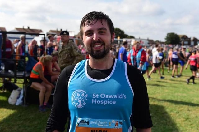 Nick Warren was taking on the Great North Run for St Oswald's Hospice.