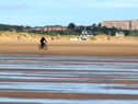 Members of the South Shields Volunteer Life Brigade, Sunderland Coastguard Rescue Team, Northumbria Police and the North East Ambulance Service were called to Sandhaven Beach after a man was seen in the water.