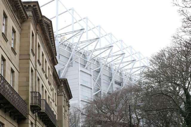 The Leazes End of St James's Park viewed from Leazes Terrace.