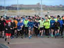 Participants taking part in South Shields Parkrun.