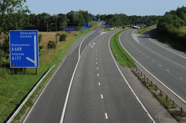 The scene of the fatal collision on the A1(M) at Bowburn. The motorway reopened in both directions early on Saturday, July 17.