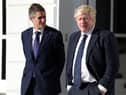 Boris Johnson with Education Secretary Gavin Williamson. Picture: PA.