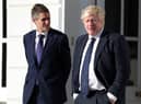 Boris Johnson with Education Secretary Gavin Williamson. Picture: PA.