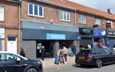 Customers queuing outside the Greggs shop in Prince Edward Road in South Shields shortly after it reopened earlier this month.