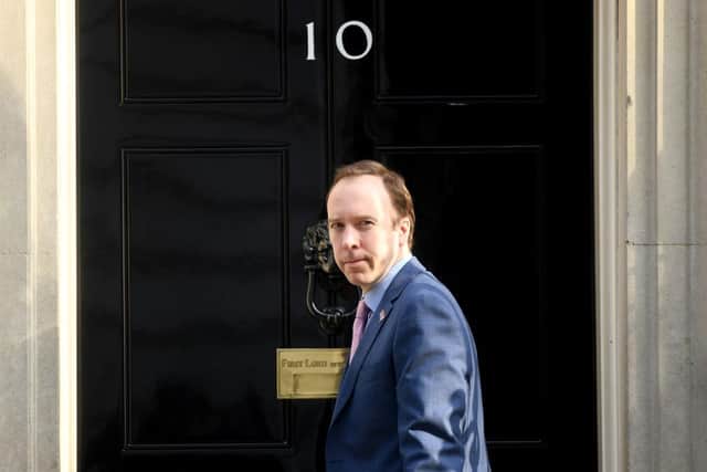 Secretary of State for Health and Social Care Matt Hancock arrives at 10 Downing Street (Photo by Peter Summers/Getty Images)