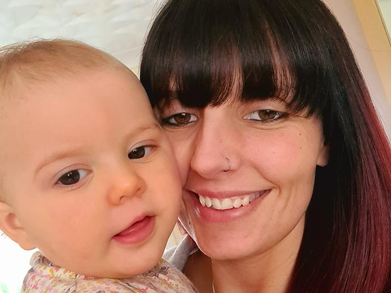 Chlo Coop, said: "My baby girl born on Easter morning last year in lockdown."