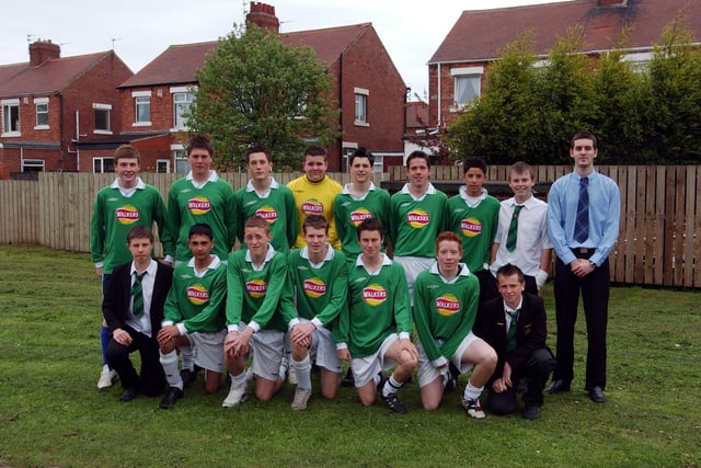 The Year 10 St Wilfrid;s School team which was pictured at a cup final in 2004.