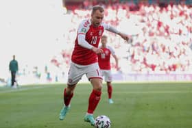 Christian Eriksen of Denmark. Picture: Friedemann Vogel - Pool/Getty Images.