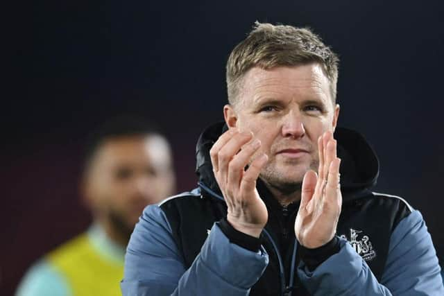 Newcastle United's English head coach Eddie Howe (Photo by BEN STANSALL/AFP via Getty Images)