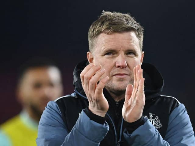 Newcastle United's English head coach Eddie Howe (Photo by BEN STANSALL/AFP via Getty Images)