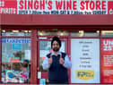 Harinder Singh has owned his wine store for the last 40 years. (Photo by Jam Prints and marketing - Geeta Ral)