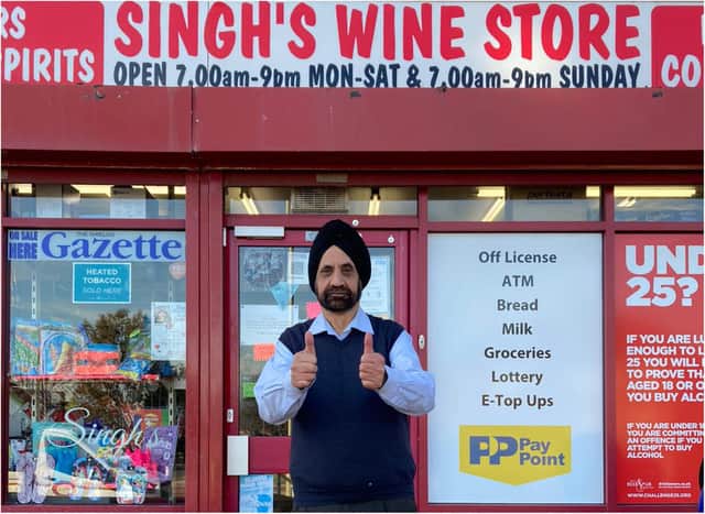 Harinder Singh has owned his wine store for the last 40 years. (Photo by Jam Prints and marketing - Geeta Ral)