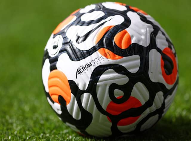 Official Premier League match ball. (Photo by Paul Harding/Getty Images)
