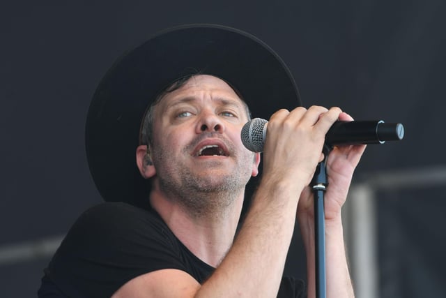 Will Young belts out a tune for the audience of thousands in South Shields.