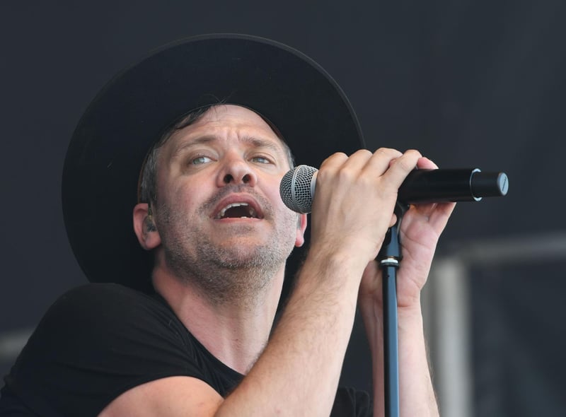 Will Young belts out a tune for the audience of thousands in South Shields.