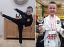 Joshua has been impressing with his karate performances.