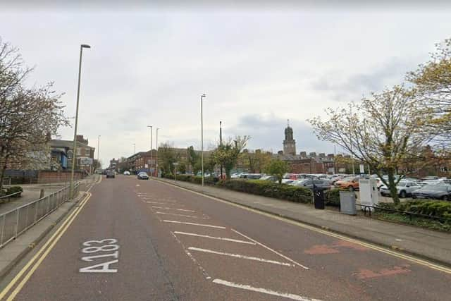 The car was stopped on Anderson Street in South Shields