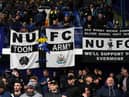 Newcastle United fans in the stands during the FA Cup third round match at Hillsborough in January.