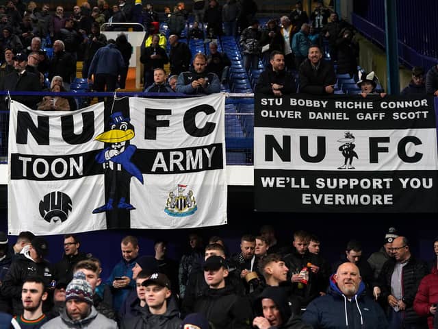 Newcastle United fans in the stands during the FA Cup third round match at Hillsborough in January.