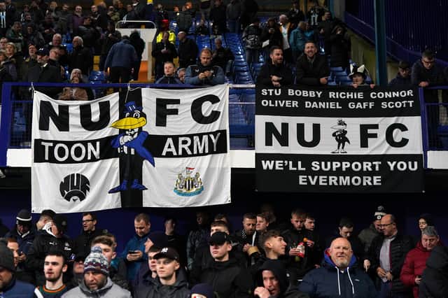 Newcastle United fans in the stands during the FA Cup third round match at Hillsborough in January.
