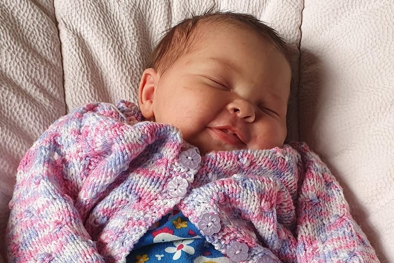 Chantelle-Louise Carrier, said: "Beatrice Carrier. Born last week on March 8th 2021 weighing 9lb 12oz."