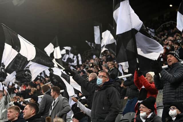 Newcastle United fans. (Photo by Stu Forster/Getty Images).