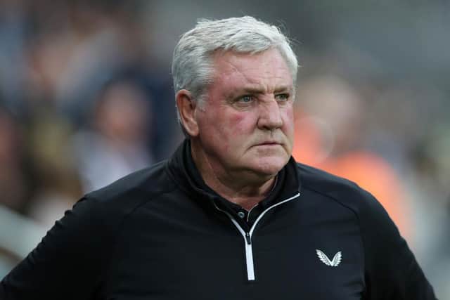 Newcastle United head coach Steve Bruce has named his starting XI for the visit of Leeds United. (Photo by Ian MacNicol/Getty Images)