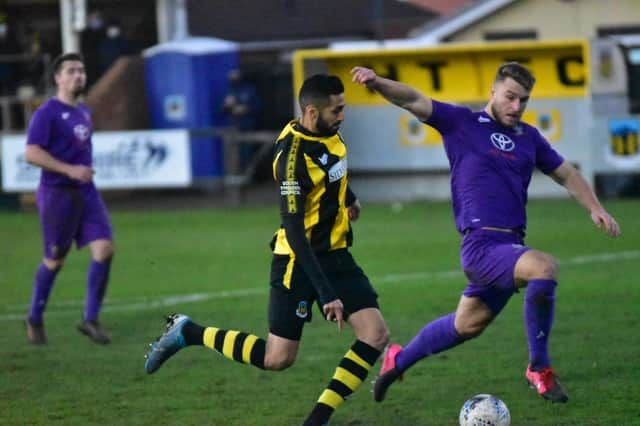 Hebburn Town in action.