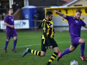 Hebburn Town in action.