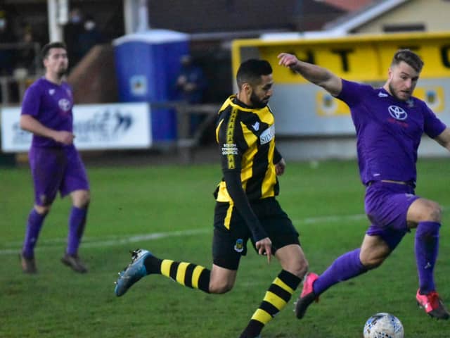 Hebburn Town in action.