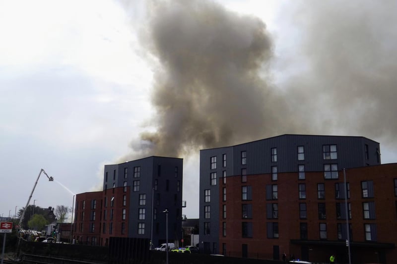 A fire has broken out in Goldsmith Avenue, Southsea in Portsmouth. Picture: Pearl Davison
