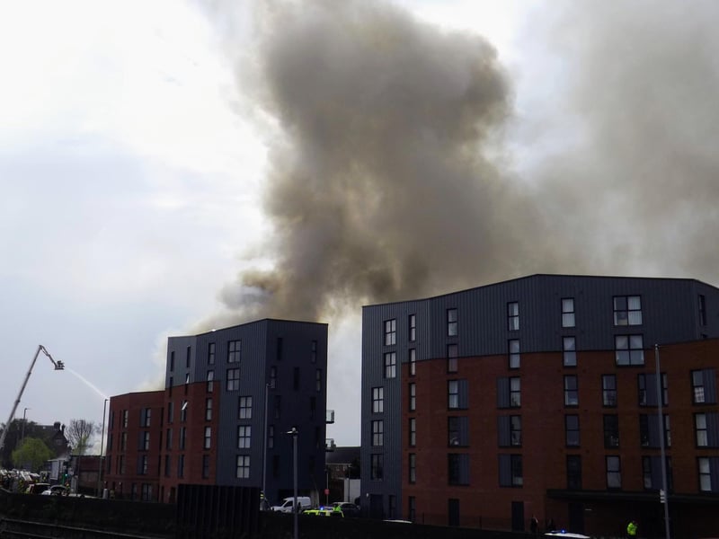 A fire has broken out in Goldsmith Avenue, Southsea in Portsmouth. Picture: Pearl Davison