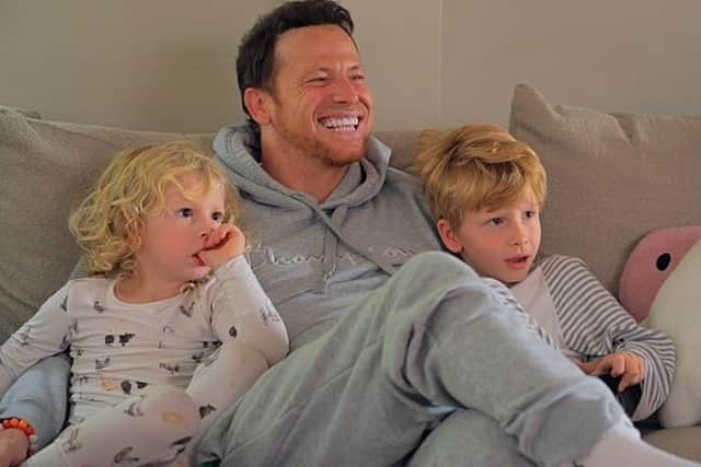 Joe Swash and his children featured in the new BBC reality show Stacey & Joe (Picture: BBC/Optomen Television)