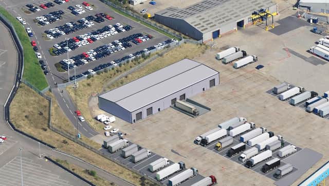 A CGI of how the new Border Control Building will look