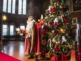 Father Christmas at Bamburgh Castle (photo: Phil Punton)