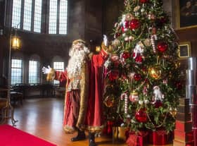 Father Christmas at Bamburgh Castle (photo: Phil Punton)