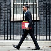 Prime Minister Rishi Sunak departs 10 Downing Street to attend Prime Minister's Questions on his one year anniversary in office. Photo by James Manning/PA Wire
