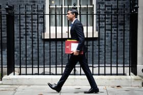 Prime Minister Rishi Sunak departs 10 Downing Street to attend Prime Minister's Questions on his one year anniversary in office. Photo by James Manning/PA Wire
