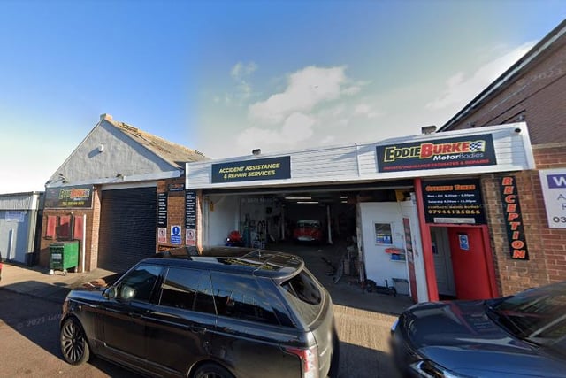 Eddie Burke Motorbodies on Franklin Street in South Shields has a five star rating from 24 Google reviews.