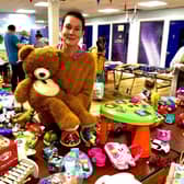 Councillor Sarah McKeown at the free toy collective in South Shields last year.